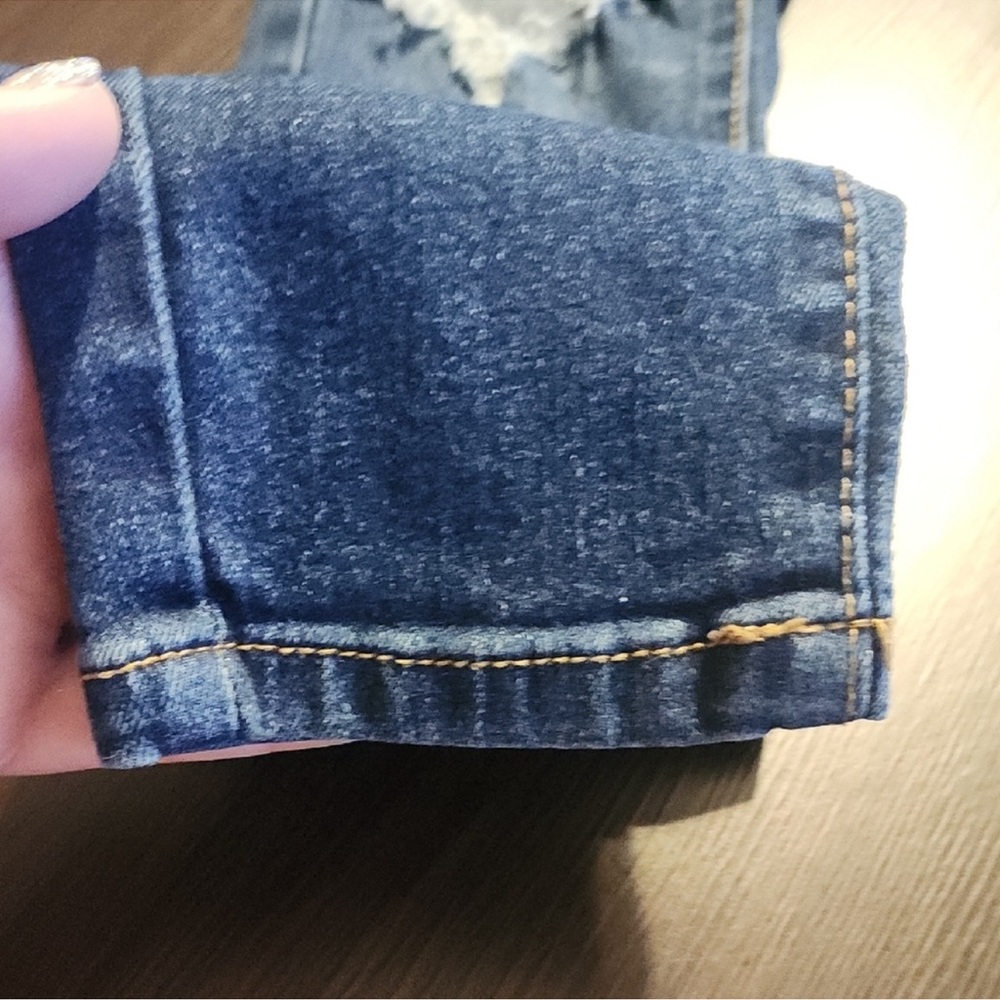 True Craft Mid Rise Skinny Jeans Size 3 Distressed Medium Wash Stretch Denim - Picture 4 of 14